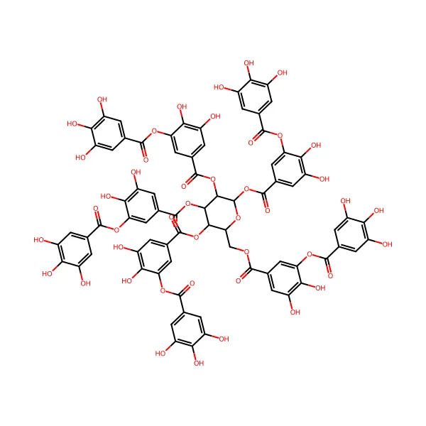 Tannik Asit molekül yapısı — CAS 1401-55-4