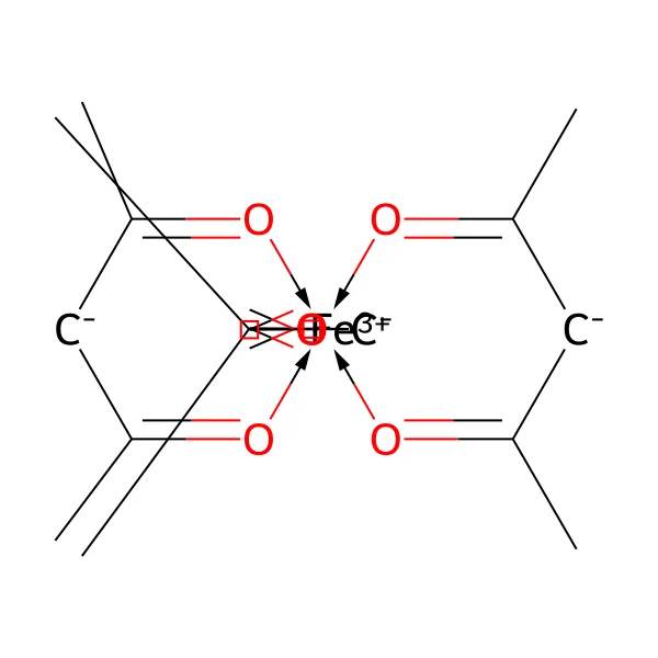 Demir(iii) asetilasetonat molekül yapısı — CAS 14024-18-1