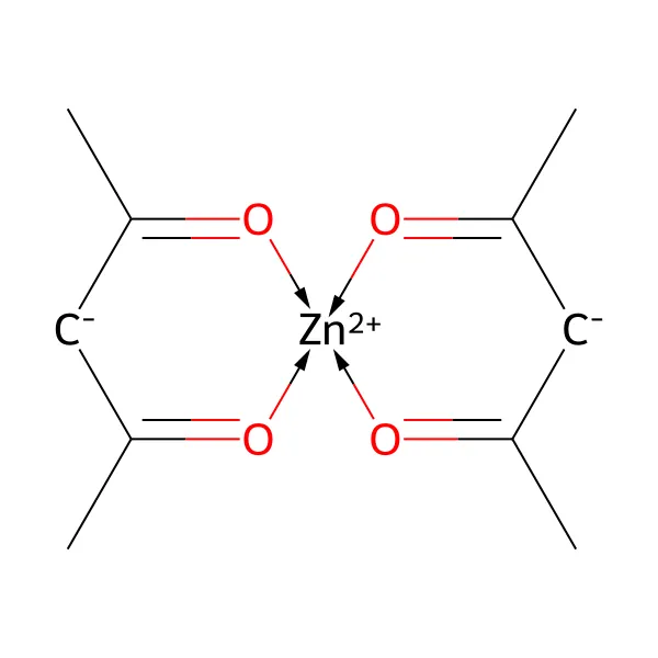 Çinko asetilasetonat molekül yapısı — CAS 14024-63-6