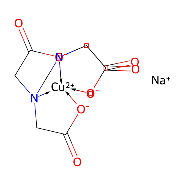 Bakır EDTA disodyum molekül yapısı — CAS 14025-15-1