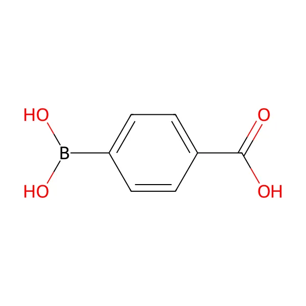 4-karboksifenilboronik asit molekül yapısı — CAS 14047-29-1