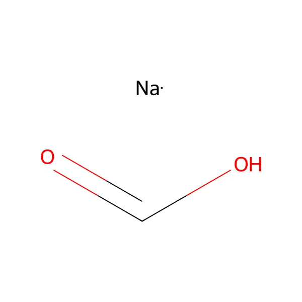 Sodyum format molekül yapısı — CAS 141-53-7