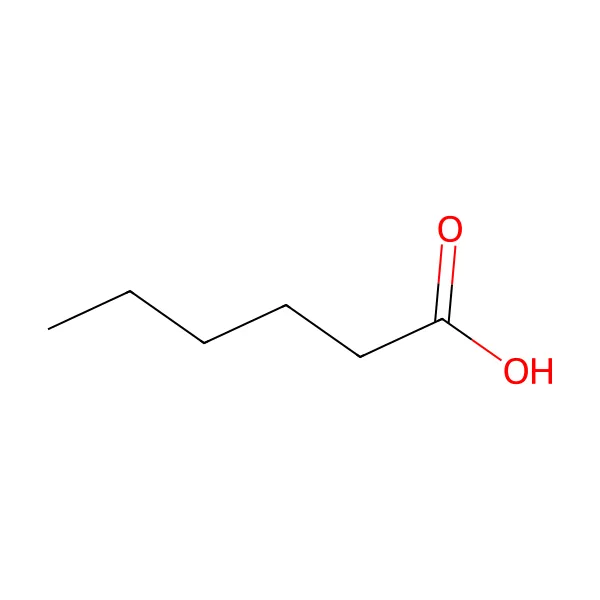 Hekzanoik asit molekül yapısı — CAS 142-62-1