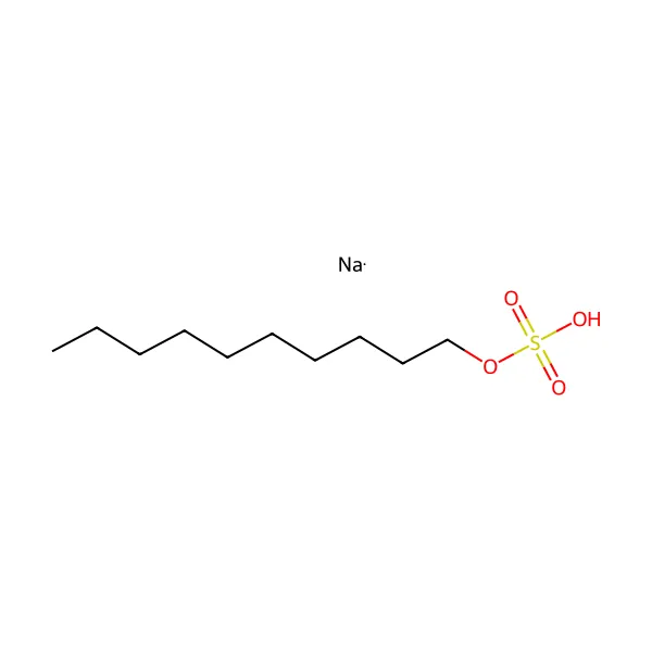 Sodyum desil sülfat molekül yapısı — CAS 142-87-0