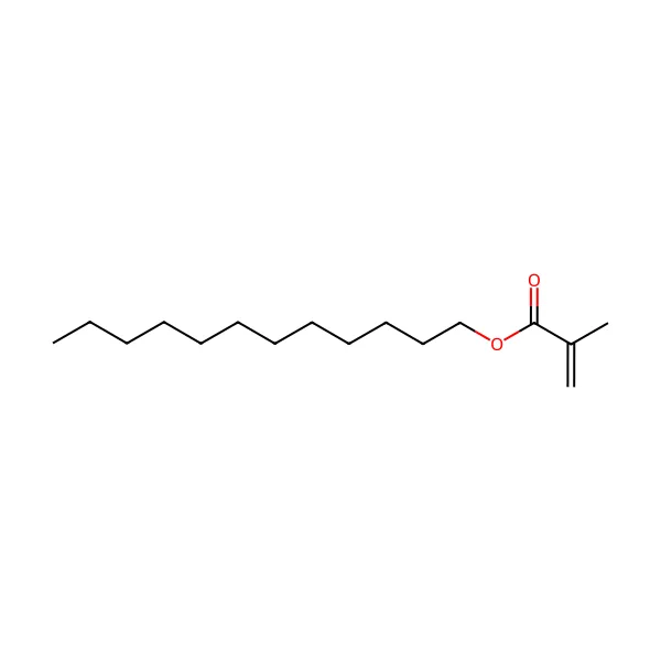 Lauril metakrilat molekül yapısı — CAS 142-90-5