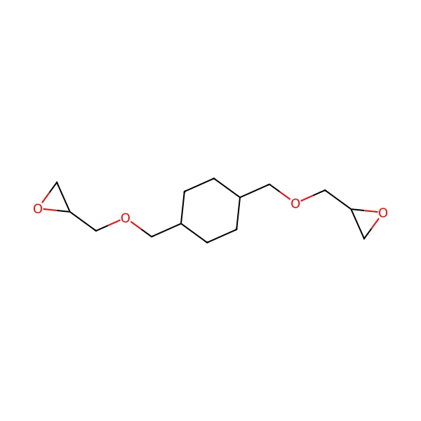 1,4-Sikloheksandimetanol diglisidil eter molekül yapısı — CAS 14228-73-0
