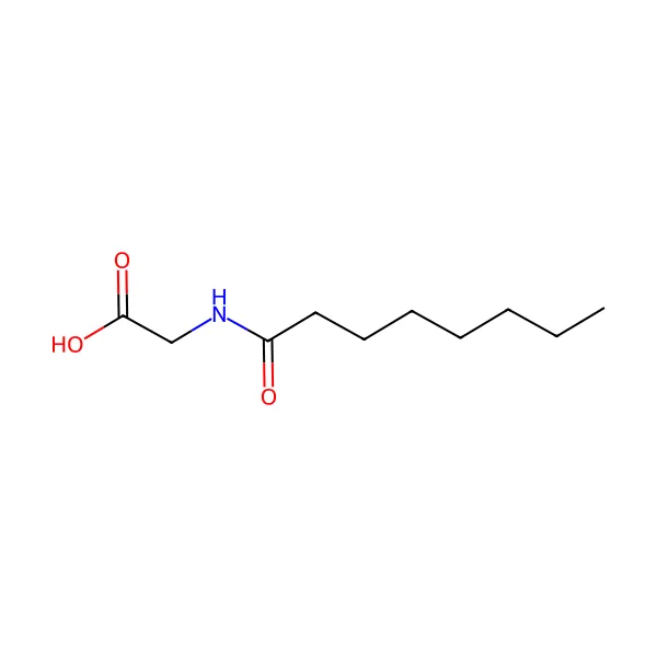 Kapriloil glisin molekül yapısı — CAS 14246-53-8