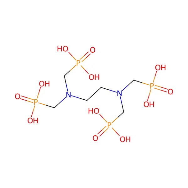 Etilendiamintetra(metilenfosfonik asit) molekül yapısı — CAS 1429-50-1
