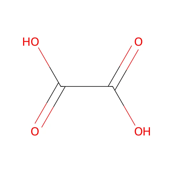 Oksalik asit molekül yapısı — CAS 144-62-7