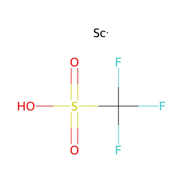 Skandiyum triflat molekül yapısı — CAS 144026-79-9