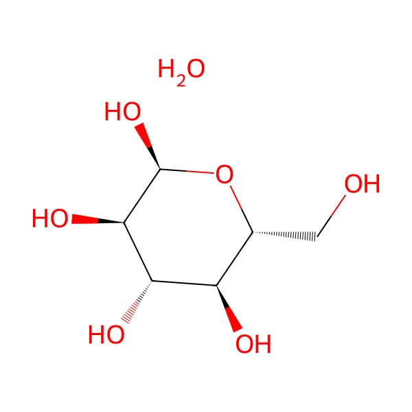 Dekstroz monohidrat molekül yapısı — CAS 14431-43-7