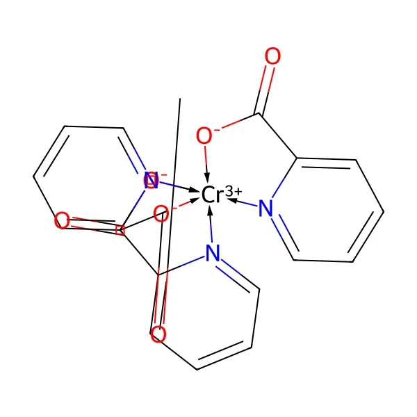 Krom pikolinat molekül yapısı — CAS 14639-25-9