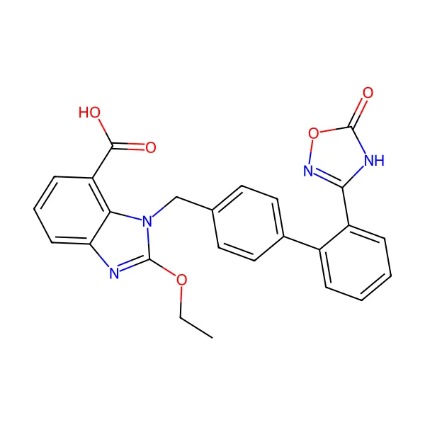 Azilsartan molekül yapısı — CAS 147403-03-0