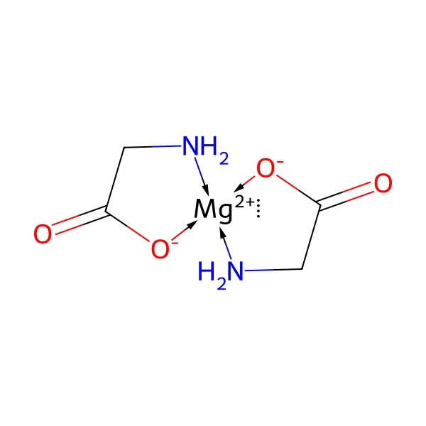 Magnezyum glisinat molekül yapısı — CAS 14783-68-7