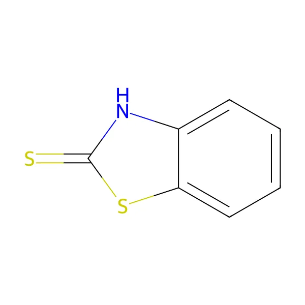 2-merkaptobenzotiazol molekül yapısı — CAS 149-30-4