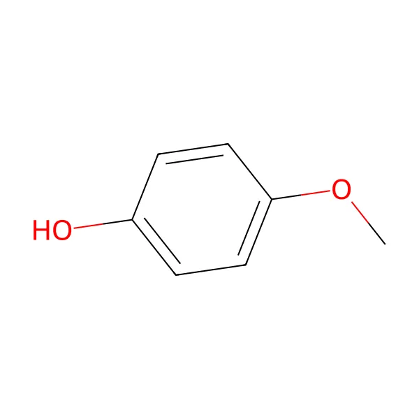 4-metoksifenol molekül yapısı — CAS 150-76-5