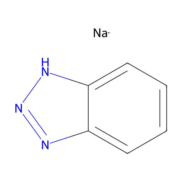 Sodyum benzotriazol molekül yapısı — CAS 15217-42-2