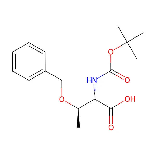 N-Boc-O-benzil-L-treonin molekül yapısı — CAS 15260-10-3