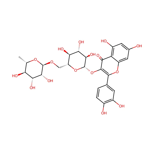 Rutin molekül yapısı — CAS 153-18-4