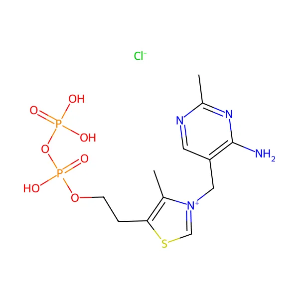Vitamin B1 Tiamin Pirofosfat (TPP) molekül yapısı — CAS 154-87-0