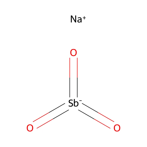 Sodyum antimonat molekül yapısı — CAS 15432-85-6