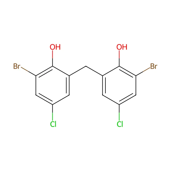 Bromoklorofen molekül yapısı — CAS 15435-29-7
