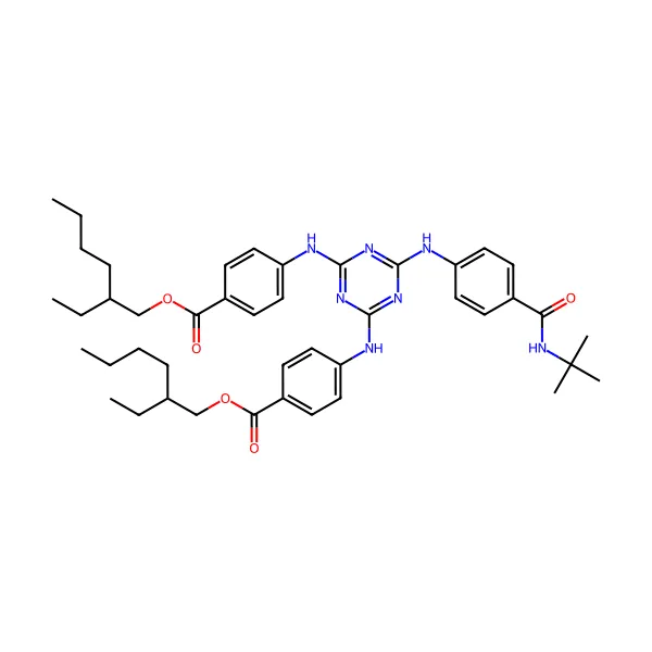 Dietilheksil butamido triazon molekül yapısı — CAS 154702-15-5