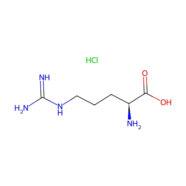 L-arjinin hidroklorür molekül yapısı — CAS 15595-35-4