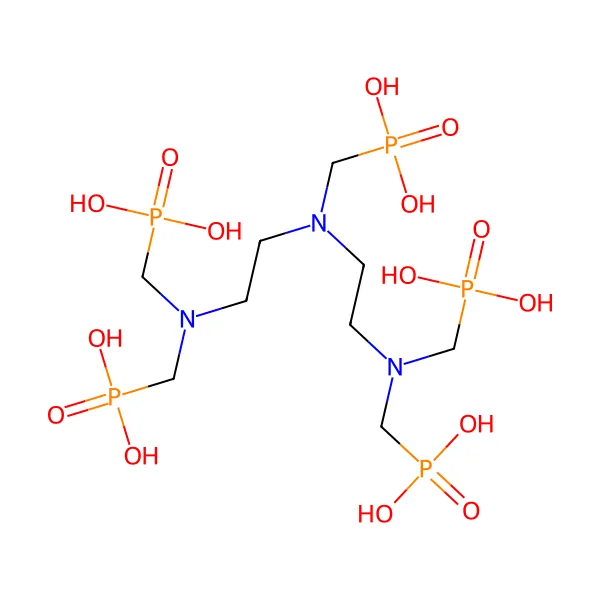Dietilentriamin pentametilen fosfonik asit molekül yapısı — CAS 15827-60-8