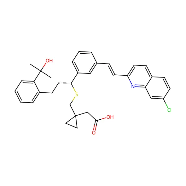 Montelukast molekül yapısı — CAS 158966-92-8