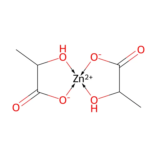 Çinko laktat molekül yapısı — CAS 16039-53-5
