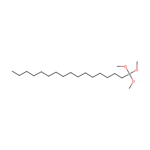Heksadesiltrimetoksisilan molekül yapısı — CAS 16415-12-6