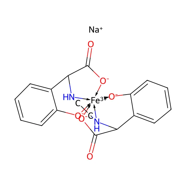 Sodyum ferrik EDDHA molekül yapısı — CAS 16455-61-1