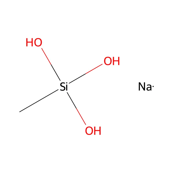 Sodyum metil silikonat molekül yapısı — CAS 16589-43-8