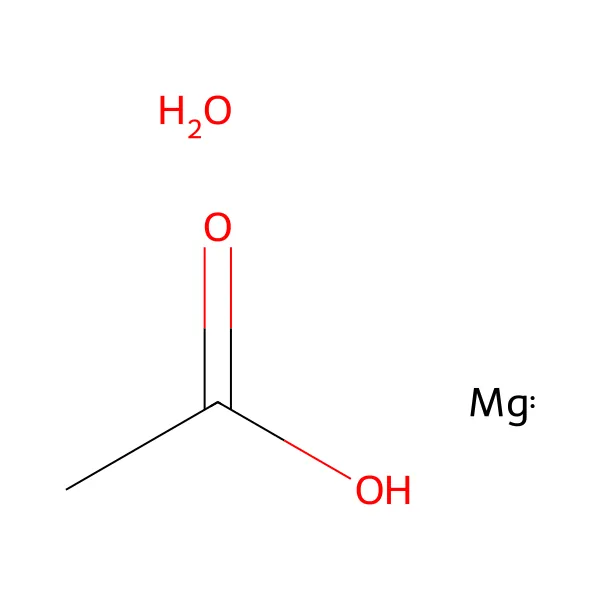 Magnezyum asetat tetrahidrat molekül yapısı — CAS 16674-78-5