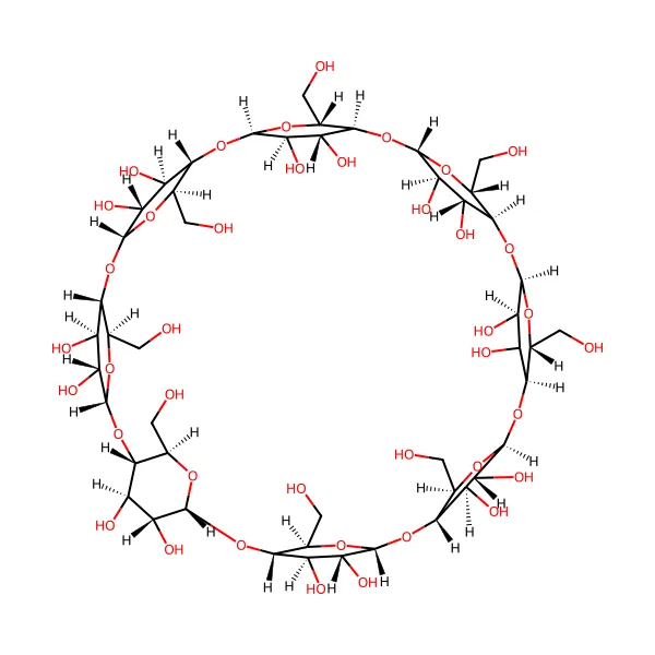 Gama siklodekstrin molekül yapısı — CAS 17465-86-0