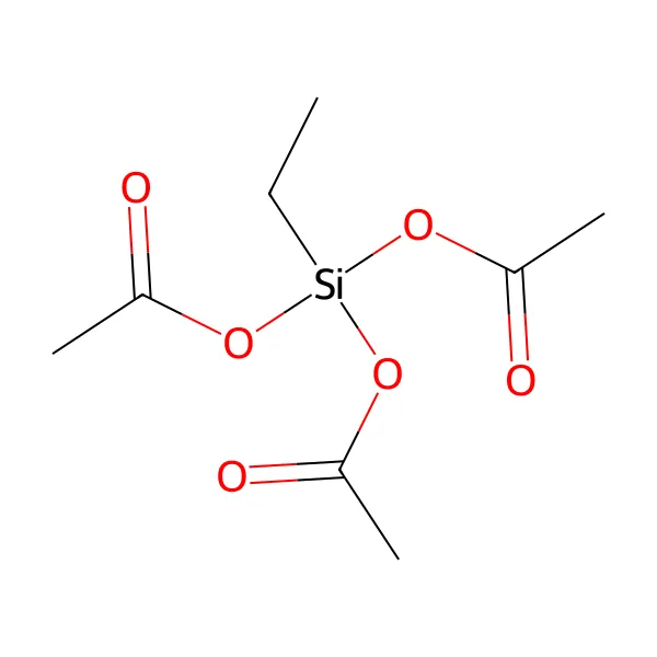 Etiltriasetoksisilan molekül yapısı — CAS 17689-77-9