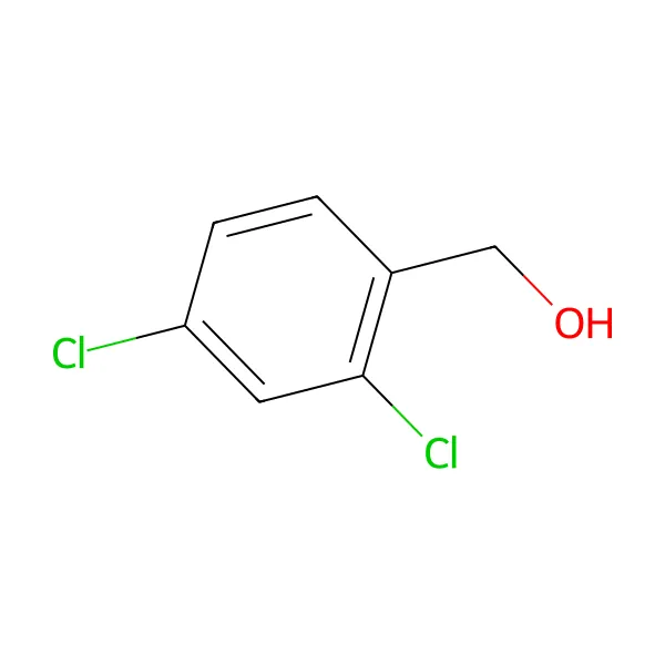 2,4-diklorobenzil alkol molekül yapısı — CAS 1777-82-8