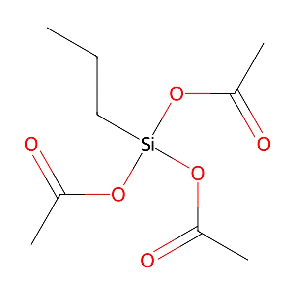 Propilsilanetriil triasetat molekül yapısı — CAS 17865-07-5