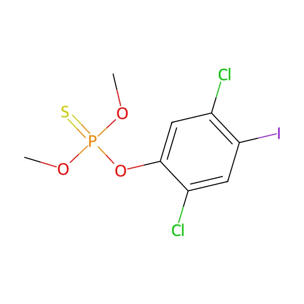 İodofenfos molekül yapısı — CAS 18181-70-9