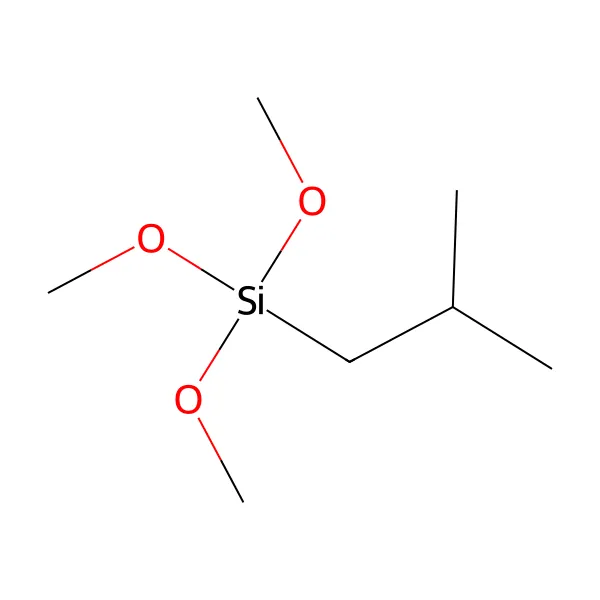 İzobütiltrimetoksisilan molekül yapısı — CAS 18395-30-7