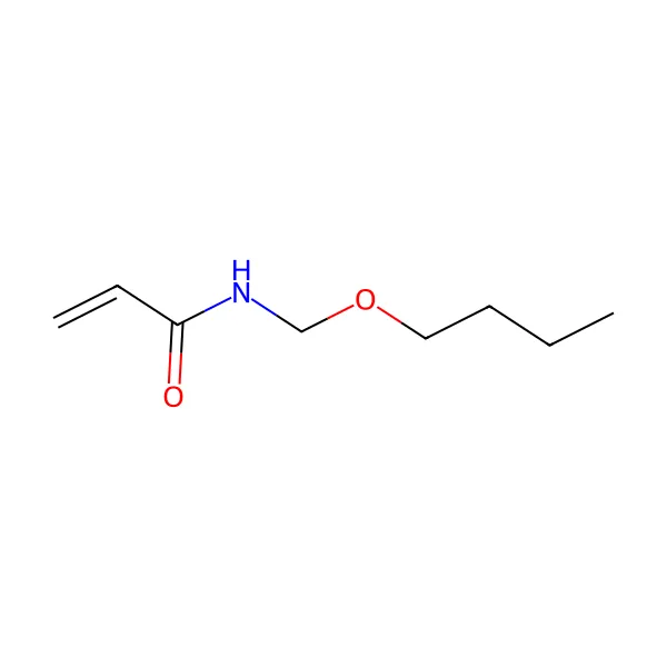 N-Butoksimetilakrilamid molekül yapısı — CAS 1852-16-0