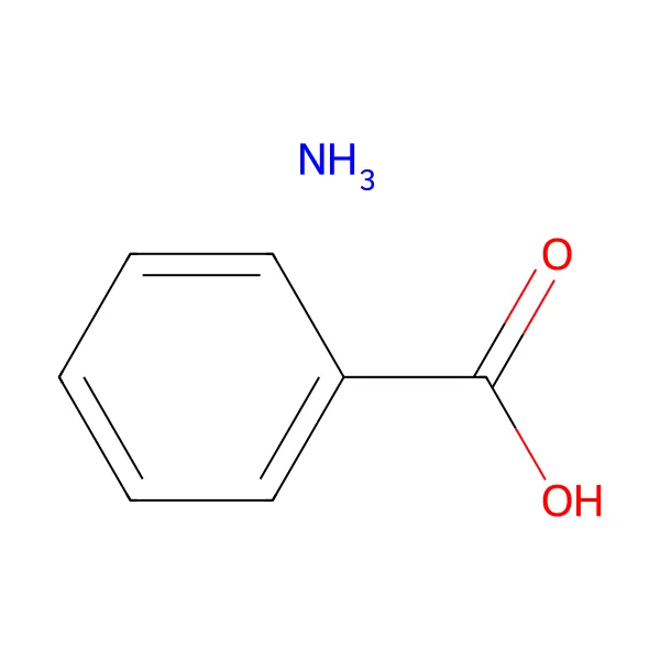 Amonyum benzoat molekül yapısı — CAS 1863-63-4