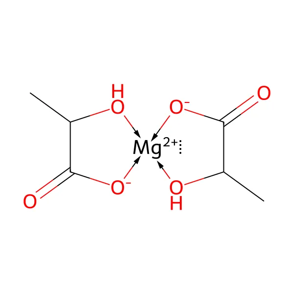 Magnezyum laktat molekül yapısı — CAS 18917-93-6