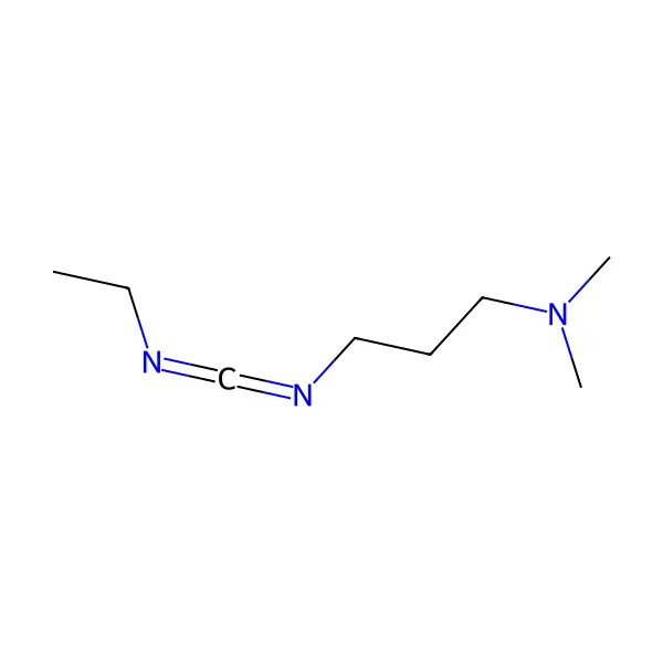1-Etil-3-(3-dimetilaminopropil)karbodiimid molekül yapısı — CAS 1892-57-5