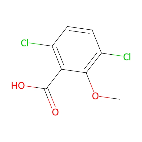 Dikamba molekül yapısı — CAS 1918-00-9