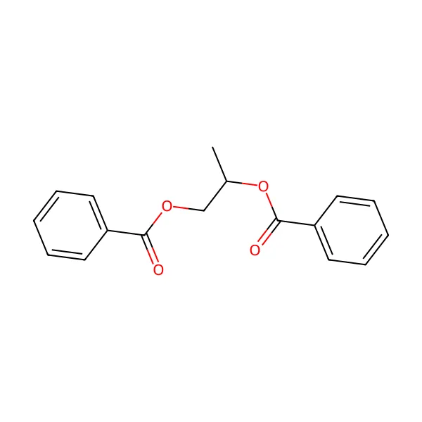 Propilen glikol dibenzoat molekül yapısı — CAS 19224-26-1