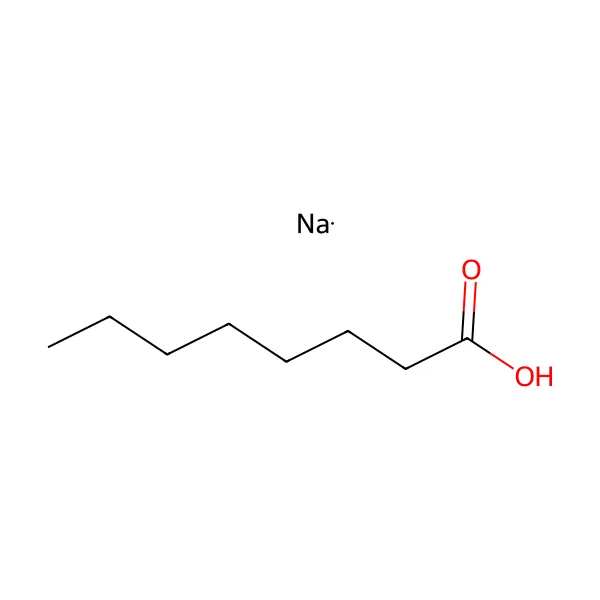 Sodyum kaprilat molekül yapısı — CAS 1984-06-1