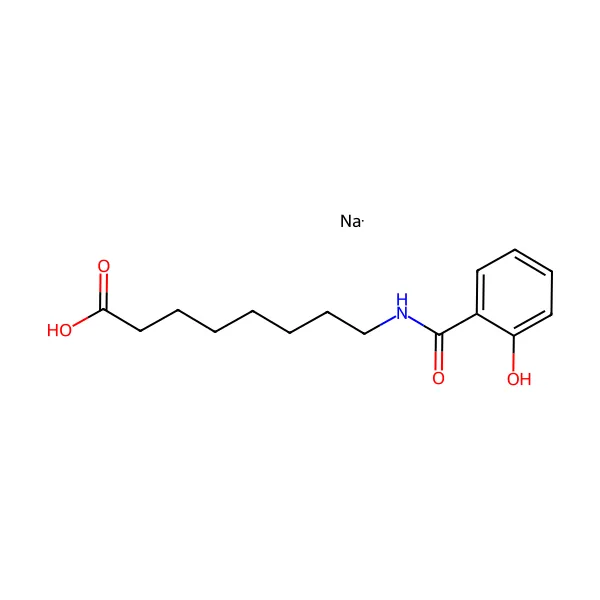 Salkaprozat sodyum molekül yapısı — CAS 203787-91-1