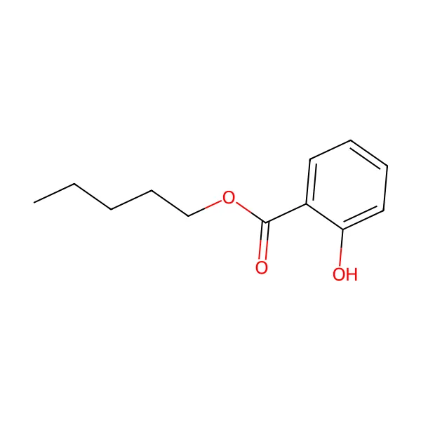 Amil salisilat molekül yapısı — CAS 2050-08-0